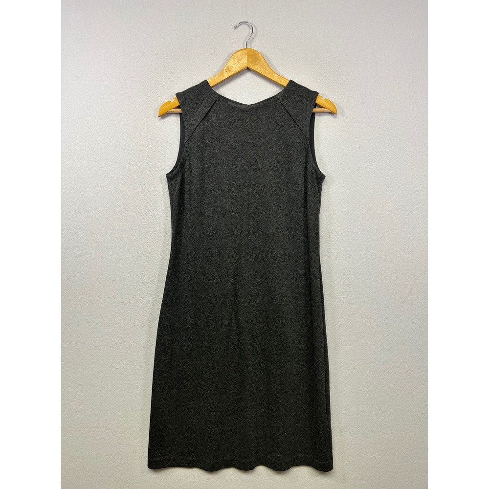 Professional/Minimalist‎ Brooks Brothers Womens 6 Gray Ponte Sheath Dress